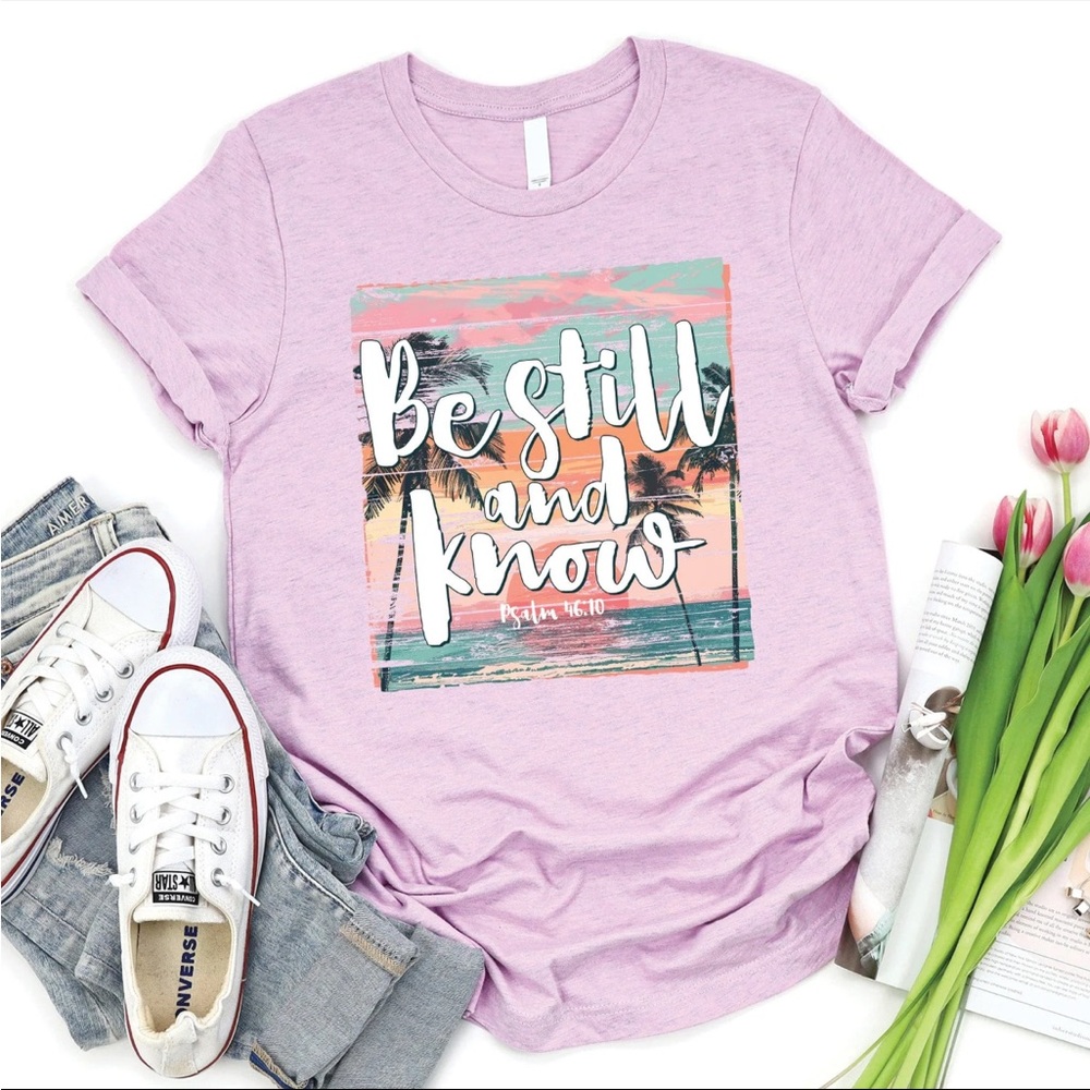 Love in Faith Be Still and Know Small shirt
